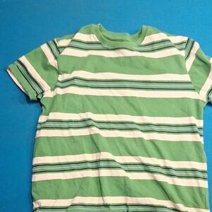 All Kids Clothing 4 For $10 Wonder Nation Green and White Striped Tee